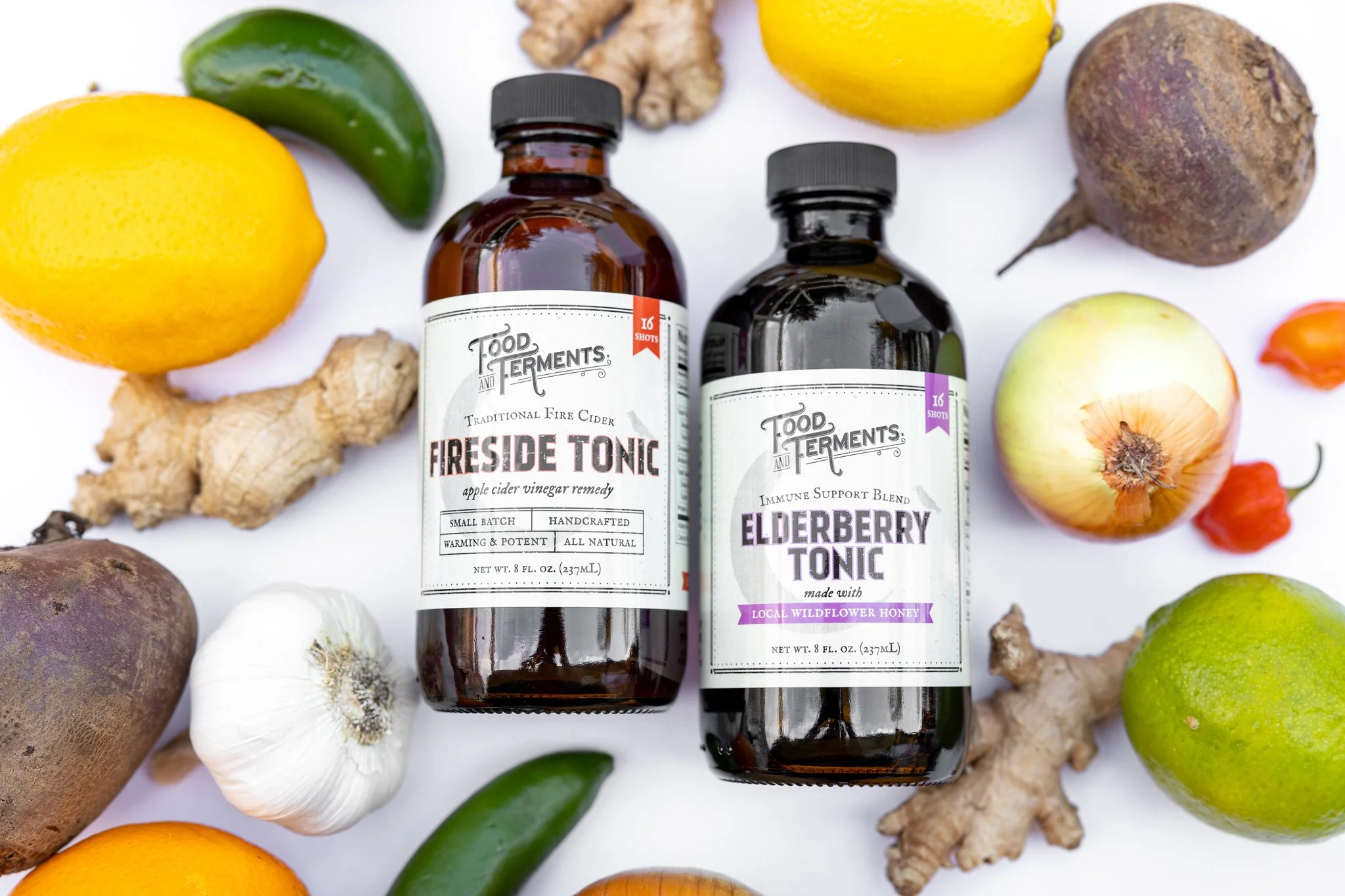 Fireside Tonic & Elderberry Tonic Boxed Gift Set — Food and Ferments